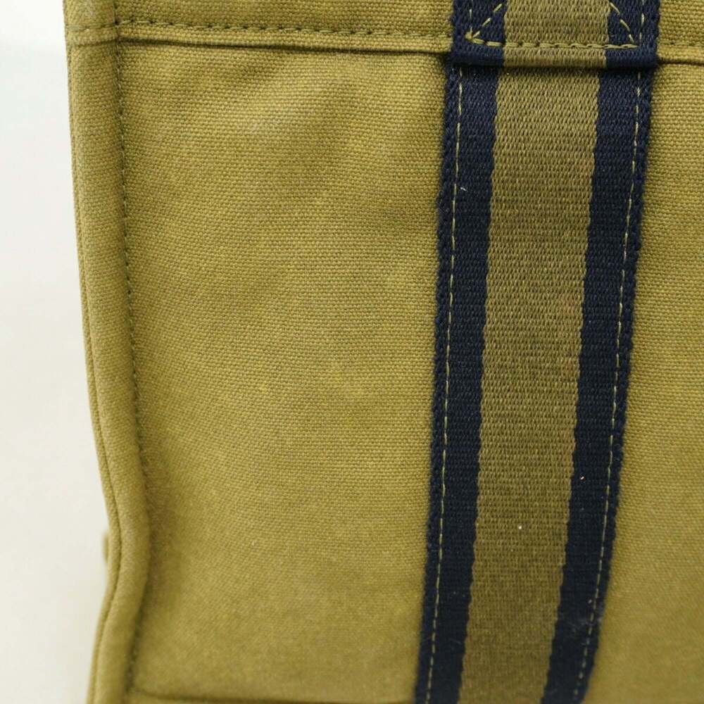 Hermes Fourre-Tout PM Canvas Tote Bag, Khaki, Women's - Picture 7 of 10